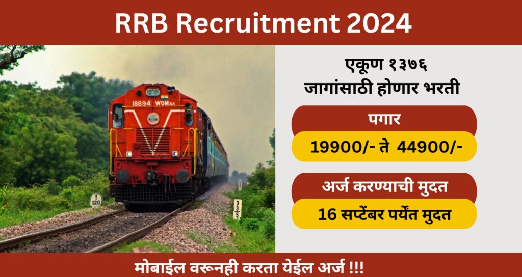 RRB Recruitment 2024 Marathi